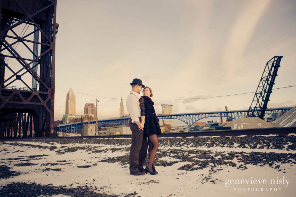  Cleveland, Copyright Genevieve Nisly Photography, Engagements, Ohio, Ohio City, Winter
