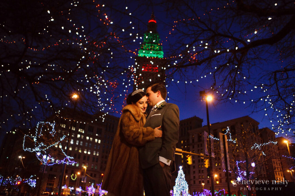  Cleveland, Copyright Genevieve Nisly Photography, Ohio, Public Square, Wedding, Winter