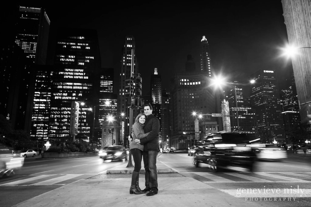  Chicago, Copyright Genevieve Nisly Photography, Engagements, Illinois, Michigan Avenue Bridge, Summer