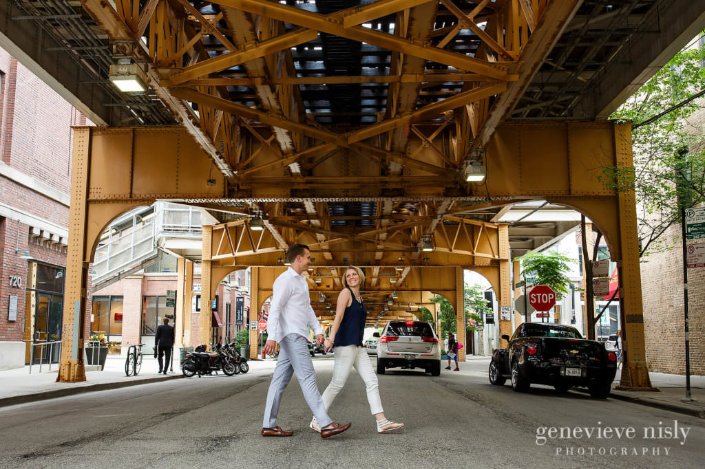  Chicago, Copyright Genevieve Nisly Photography, Engagements, Illinois, Lincoln Park, Michigan Avenue Bridge, Summer
