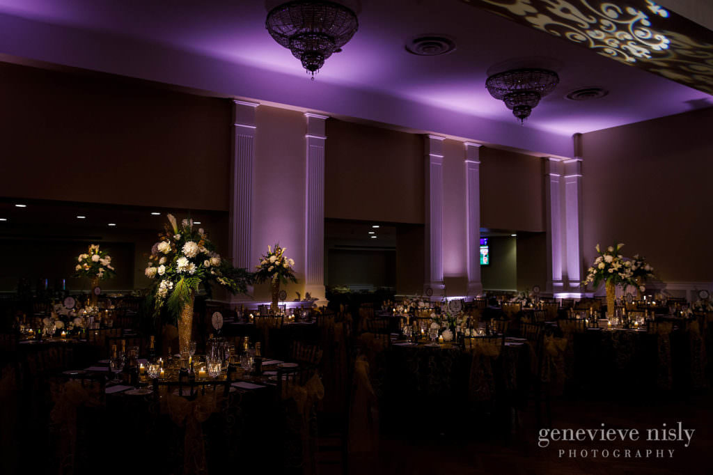 The Onesto Lofts ballroom before the wedding reception.