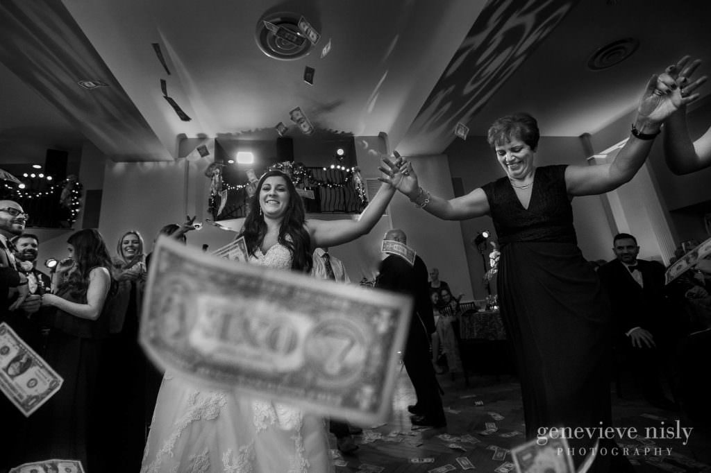 A traditional Greek wedding dance at the reception. 