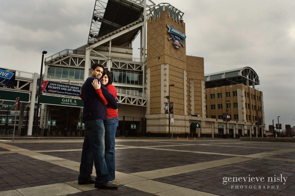 Cleveland, Copyright Genevieve Nisly Photography, Downtown Cleveland, Engagements, Ohio, Winter
