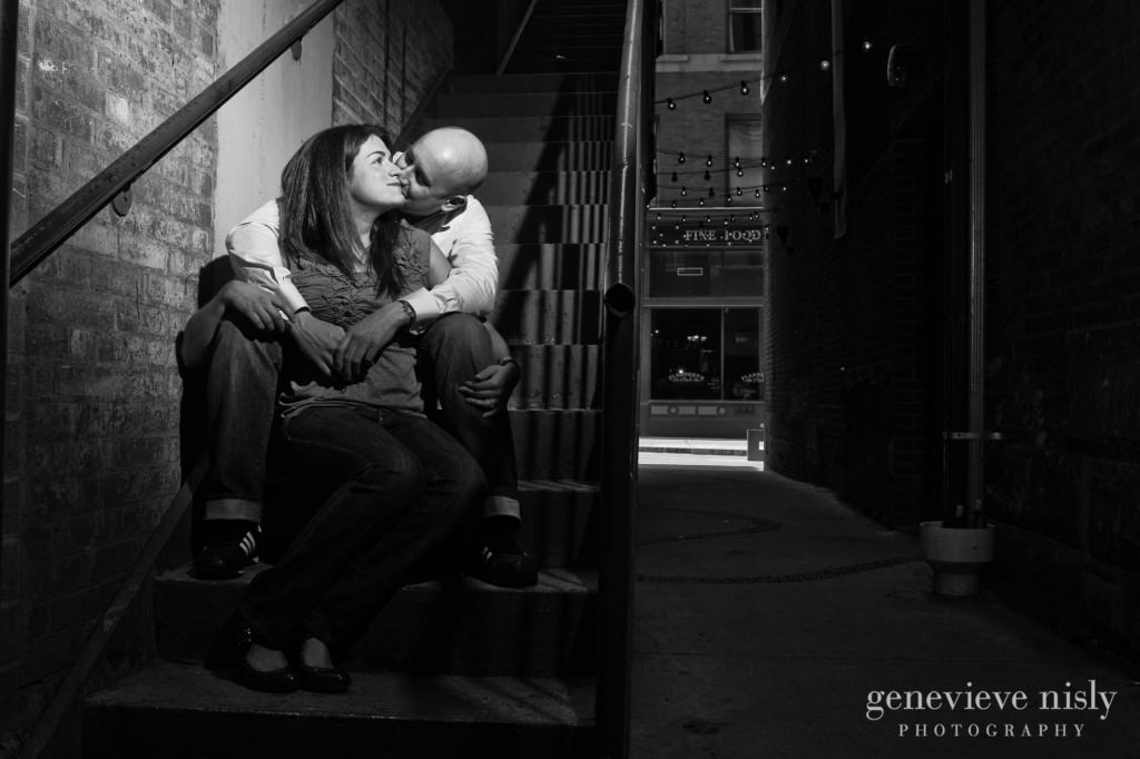  Cleveland, Copyright Genevieve Nisly Photography, Downtown Cleveland, East 4th St., Engagements, Ohio, Winter