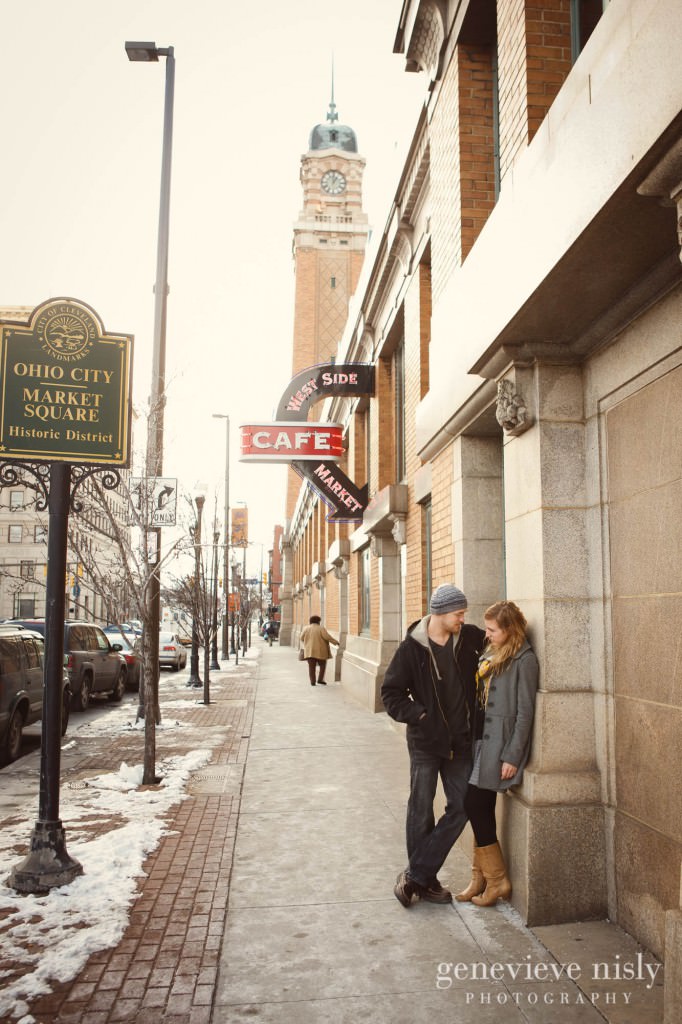  Cleveland, Copyright Genevieve Nisly Photography, Engagements, Ohio, Ohio City, Winter