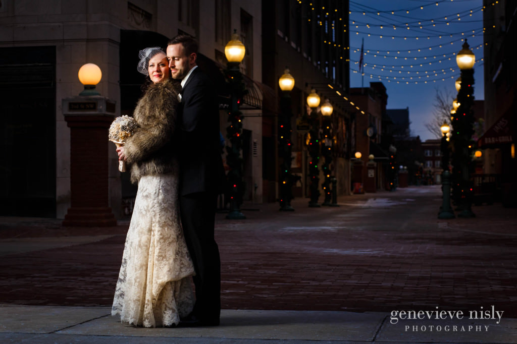  Canton, Copyright Genevieve Nisly Photography, Downtown Canton, Ohio, Wedding, Winter