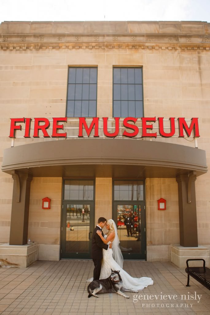  Copyright Genevieve Nisly Photography, Summer, Wedding, Western Reserve Fire Museum