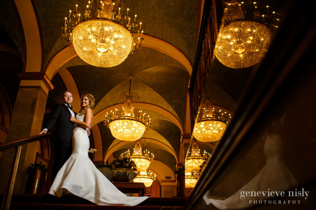 Cleveland, Copyright Genevieve Nisly Photography, Ohio, Renaissance Hotel, Wedding, Winter